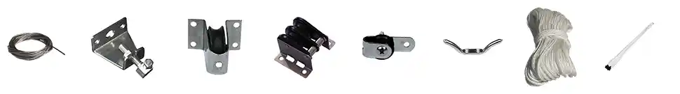 harmonicadoek bevestigingsmaterialen