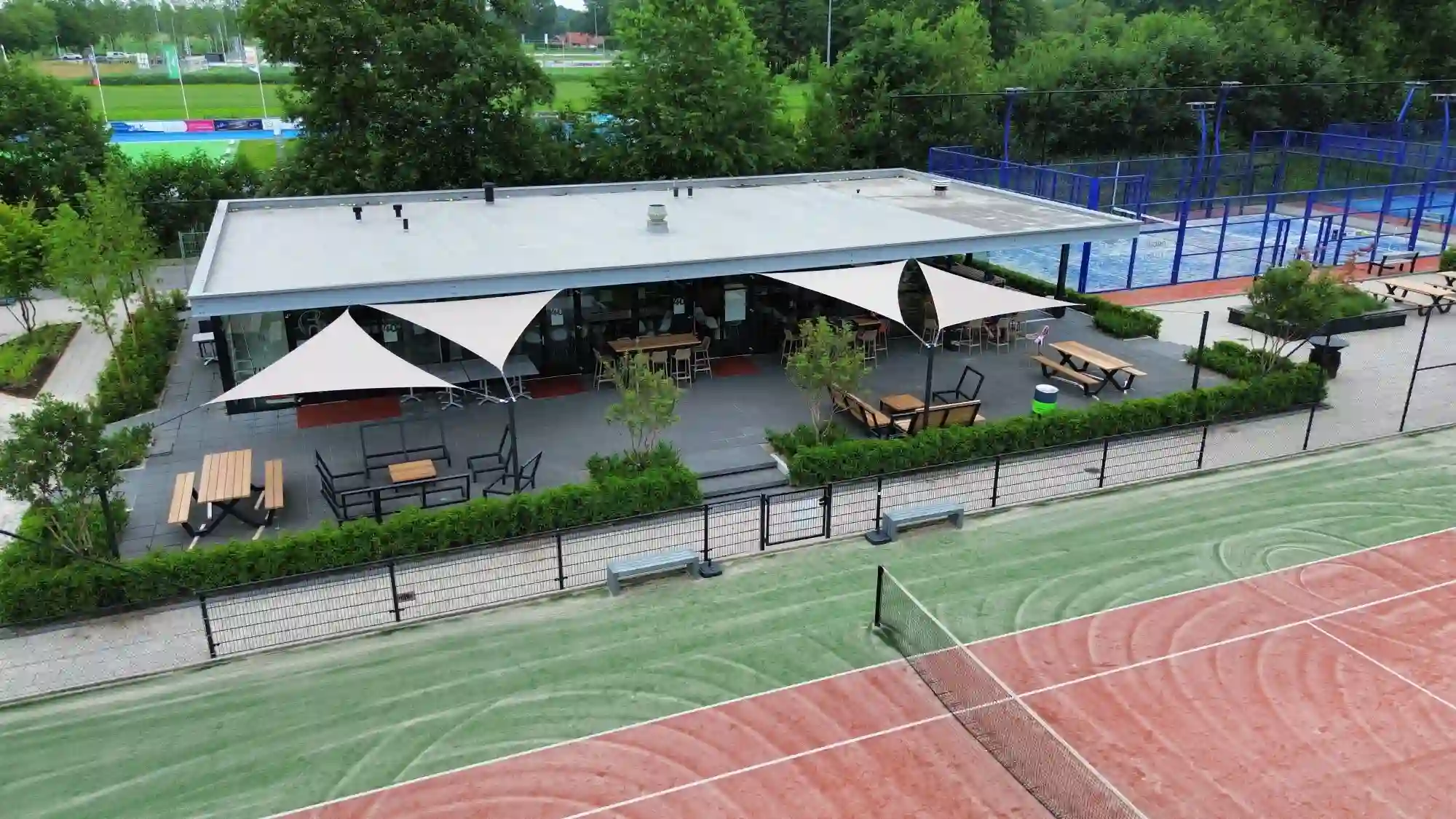 padel schaduwdoek