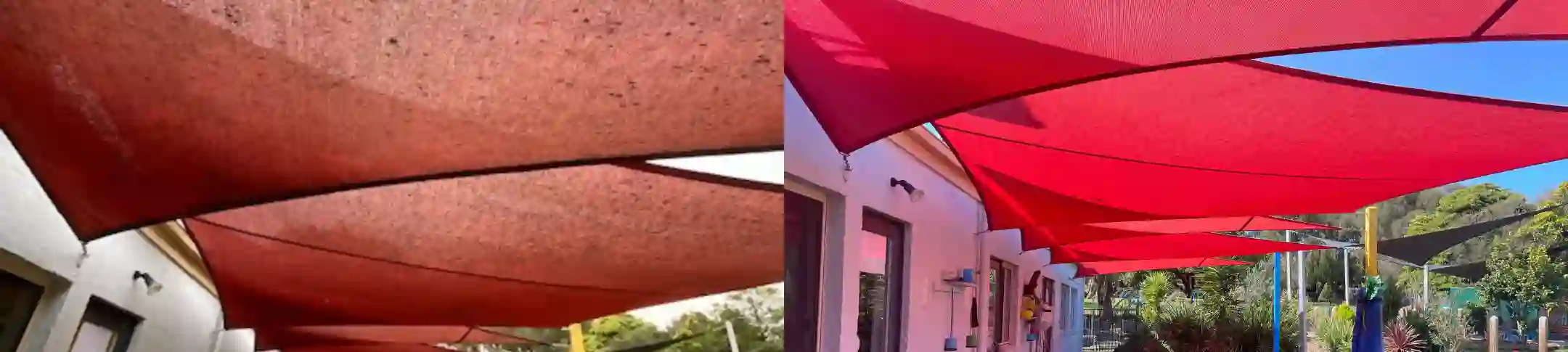 schaduwdoek onderhoud