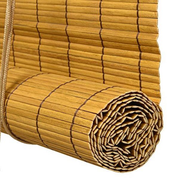 rolgordijn bamboe 120x160 cm bruin detail