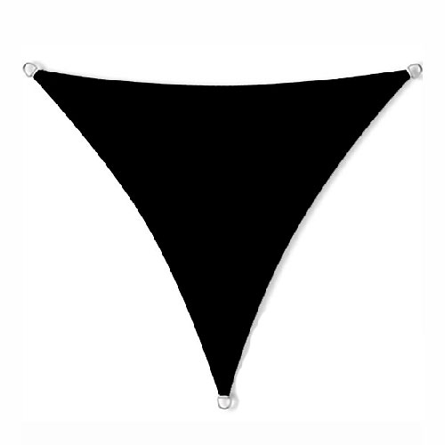 schaduwdoek driehoek 5x5x5m zwart