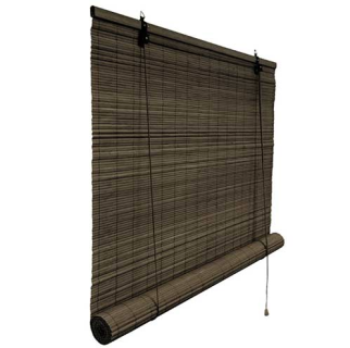 rolgordijn bamboe 150x220 cm donkerbruin