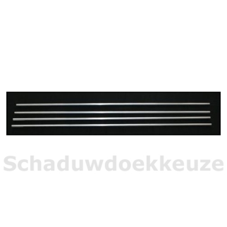 Schaduwgordijn Aluminium Roede 300cm