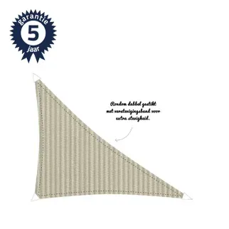 Zonnedoek 3,5x3,5x4,95m 340gr/m² 90º Sahara sand