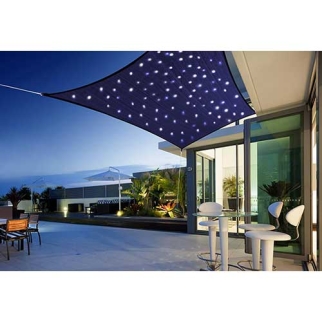 Schaduwdoek met LED 3x2m
