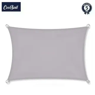 Zonnezeil 2x4m CoolsailPro grijs 100% waterdicht