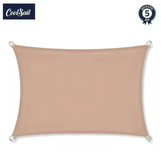 Zonnezeil 1,5x2m CoolsailPro Camel 100% waterdicht