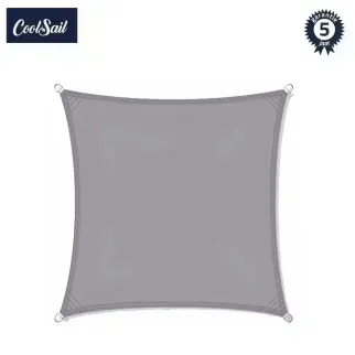 Zonnezeil 4,5x4,5m CoolsailPro grijs 100% waterdicht