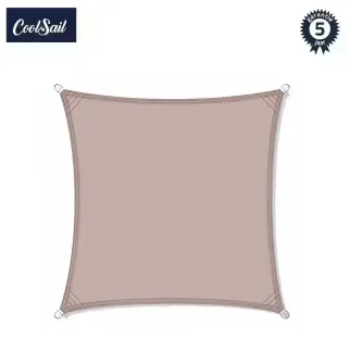 Zonnezeil 4,5x4,5m CoolsailPro camel 100% waterdicht