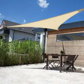 Schaduwdoek 90° 3x3x4,24m CoolsailPro Ivoor