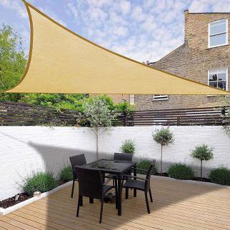 Zonnedoek 5x5x7,1m  190gr/m²  zand