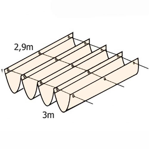 wavesail 290x300cm ivoor