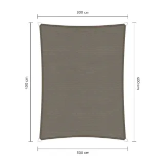 Sunfighters schaduwdoek waterdicht 3x4m taupe