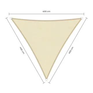 Sunfighters schaduwdoek waterdicht 4x4x4m ivoor