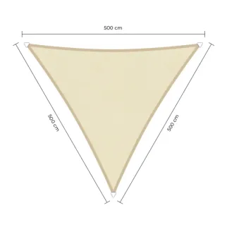 Sunfighters schaduwdoek waterdicht 5x5x5m ivoor