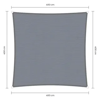 Sunfighters schaduwdoek waterdicht 4x4m grijs