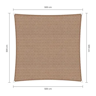 Sunfighters schaduwdoek 5x5m zand