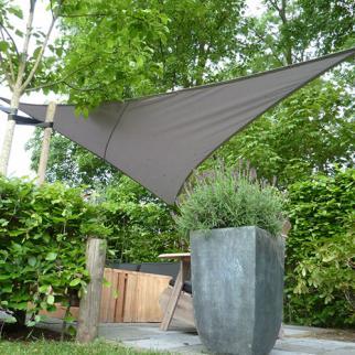 Zonnezeil 2,5x2,5x3,5m 160gr 90° antraciet waterdicht