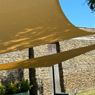 Zonnedoek 4x4x5,8m Coolsail 90° zand