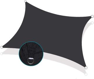 Zonnezeil 4x7m CoolsailPro zwart waterdicht