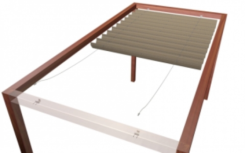lamellendoek 370x370cm zand