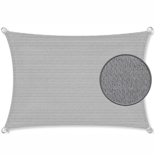 Zonnedoek 5x8m 200gr grijs